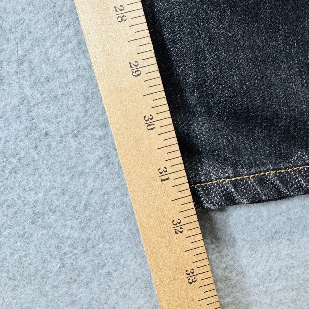 VTG Levis 501 XX Jeans Mens 36x32 Black Button Fly Straight Leg Denim Pants - Picture 12 of 12